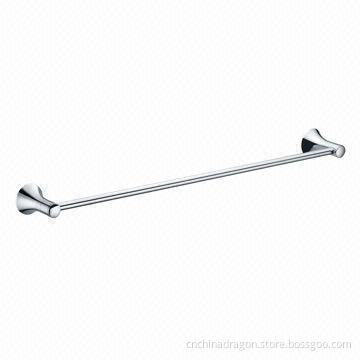 Brass Construction Single Towel Bar, Sized 24 x 10-inch